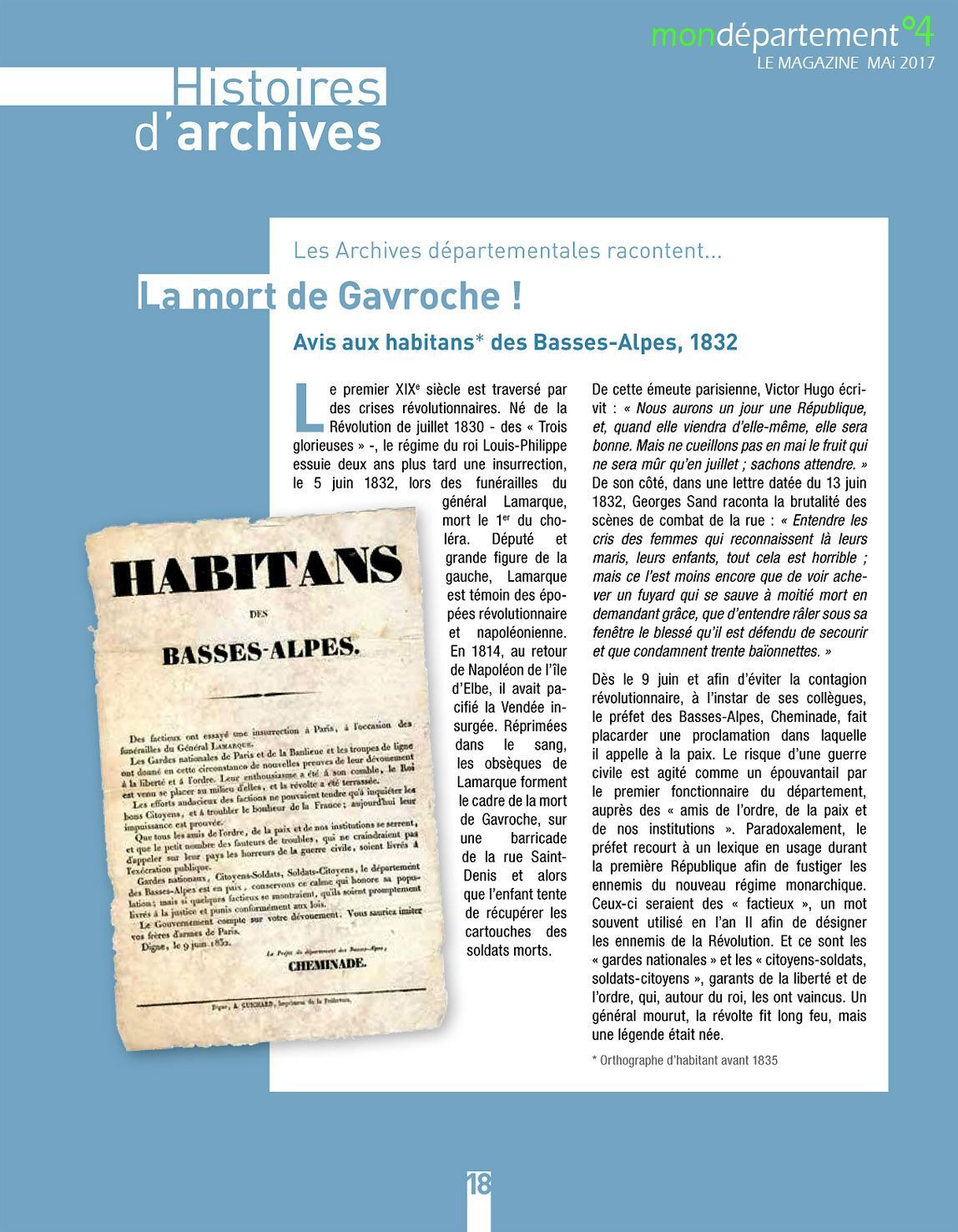 La mort de Gavroche !