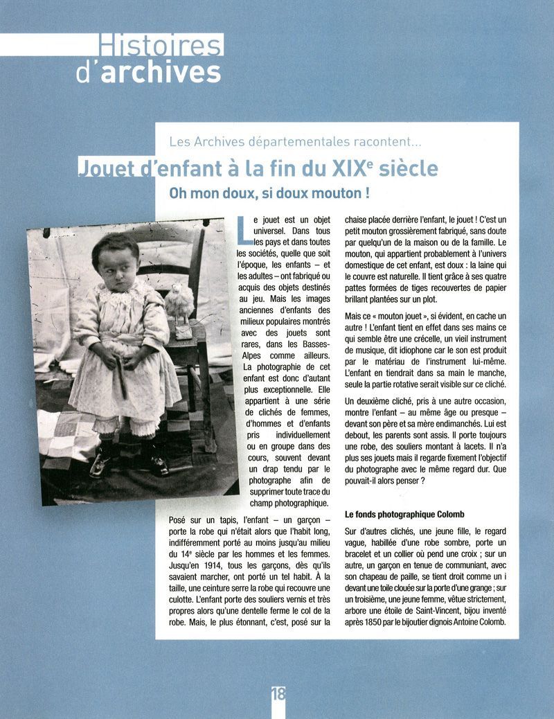 Jouet d'enfant à la fin du XIXe siècle