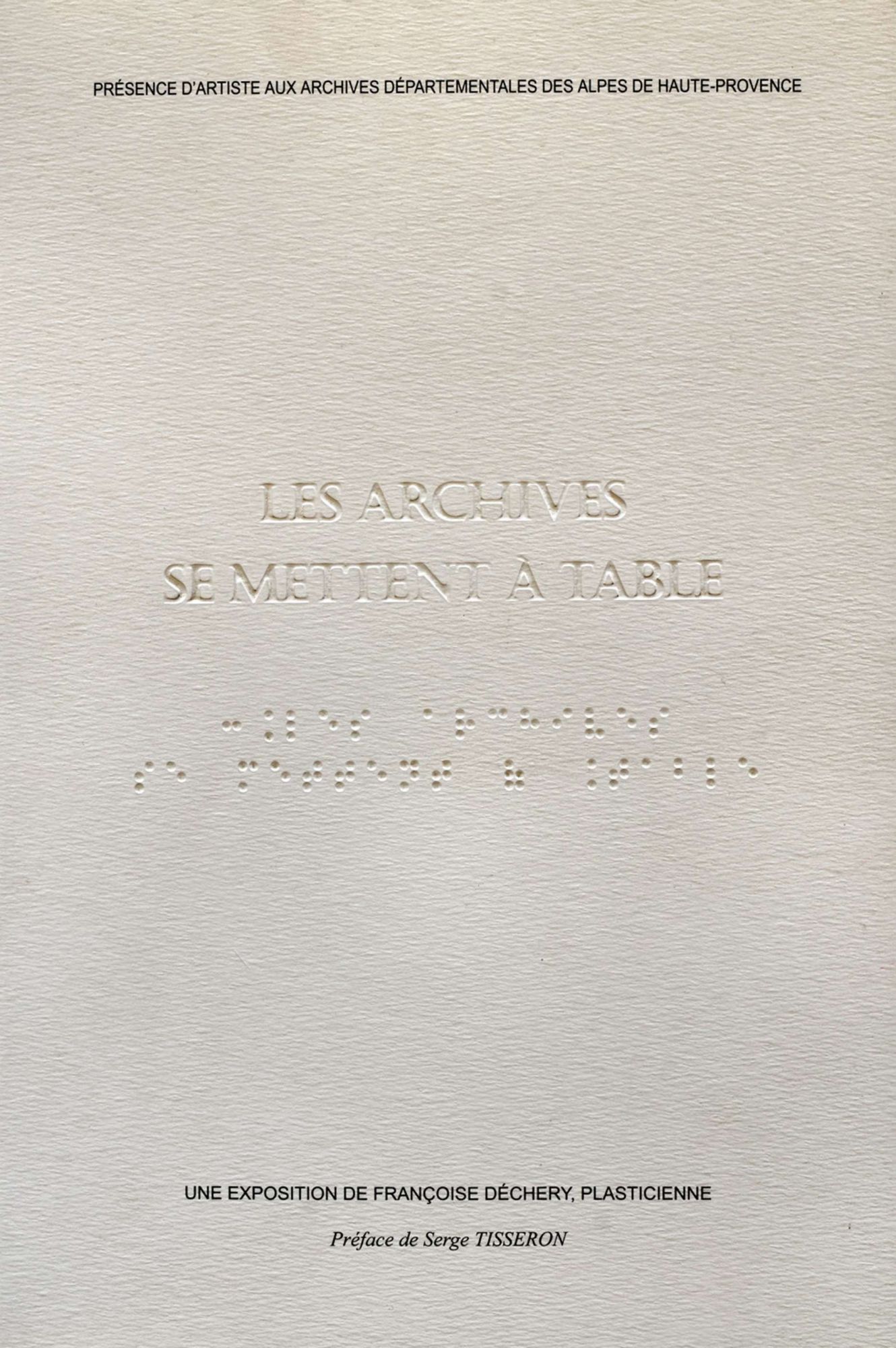 Les archives se mettent à table