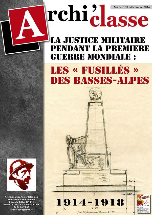 La justice militaire pendant la première guerre mondiale