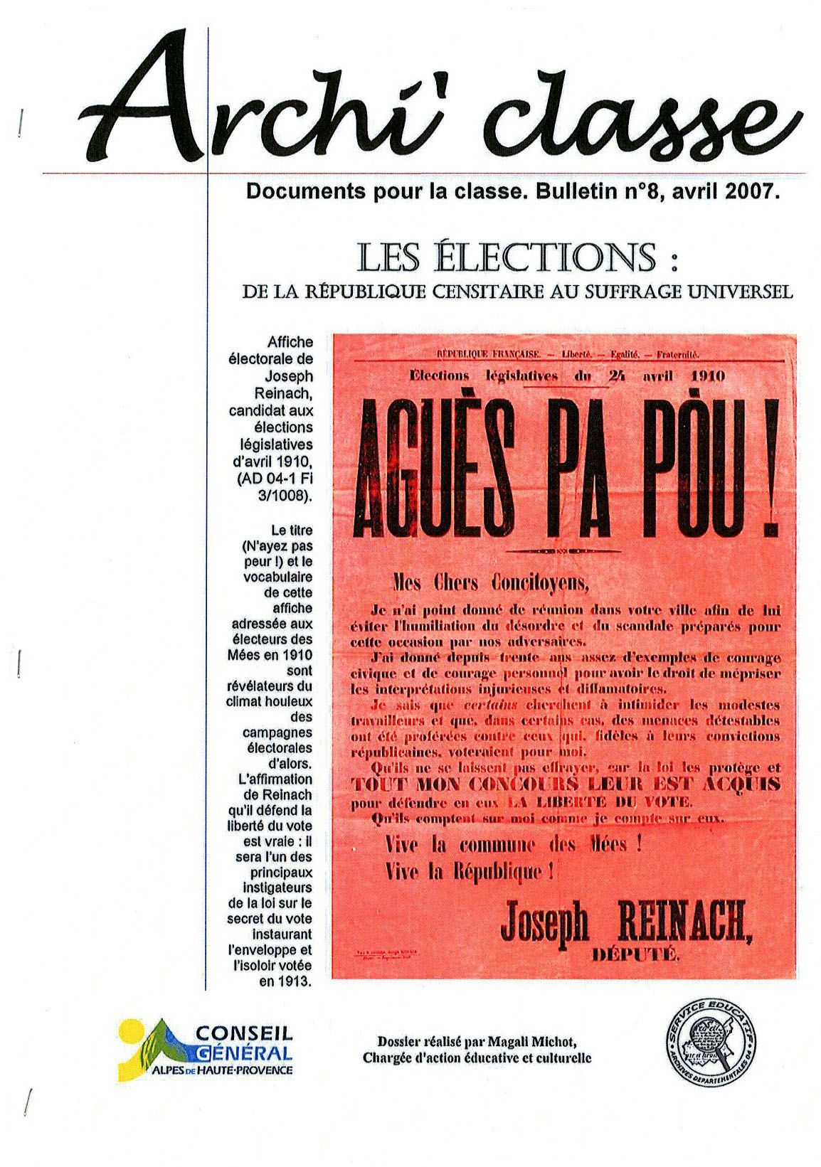 Les élections de la République censitaire au suffrage universel