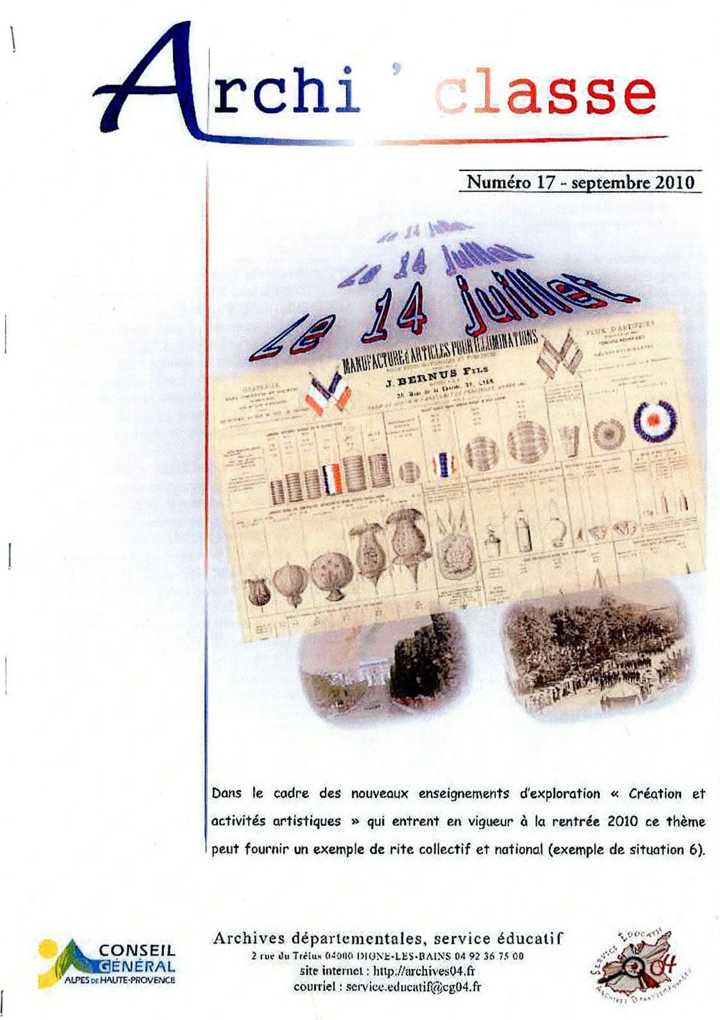 Archi'classes - Le 14 Juillet
