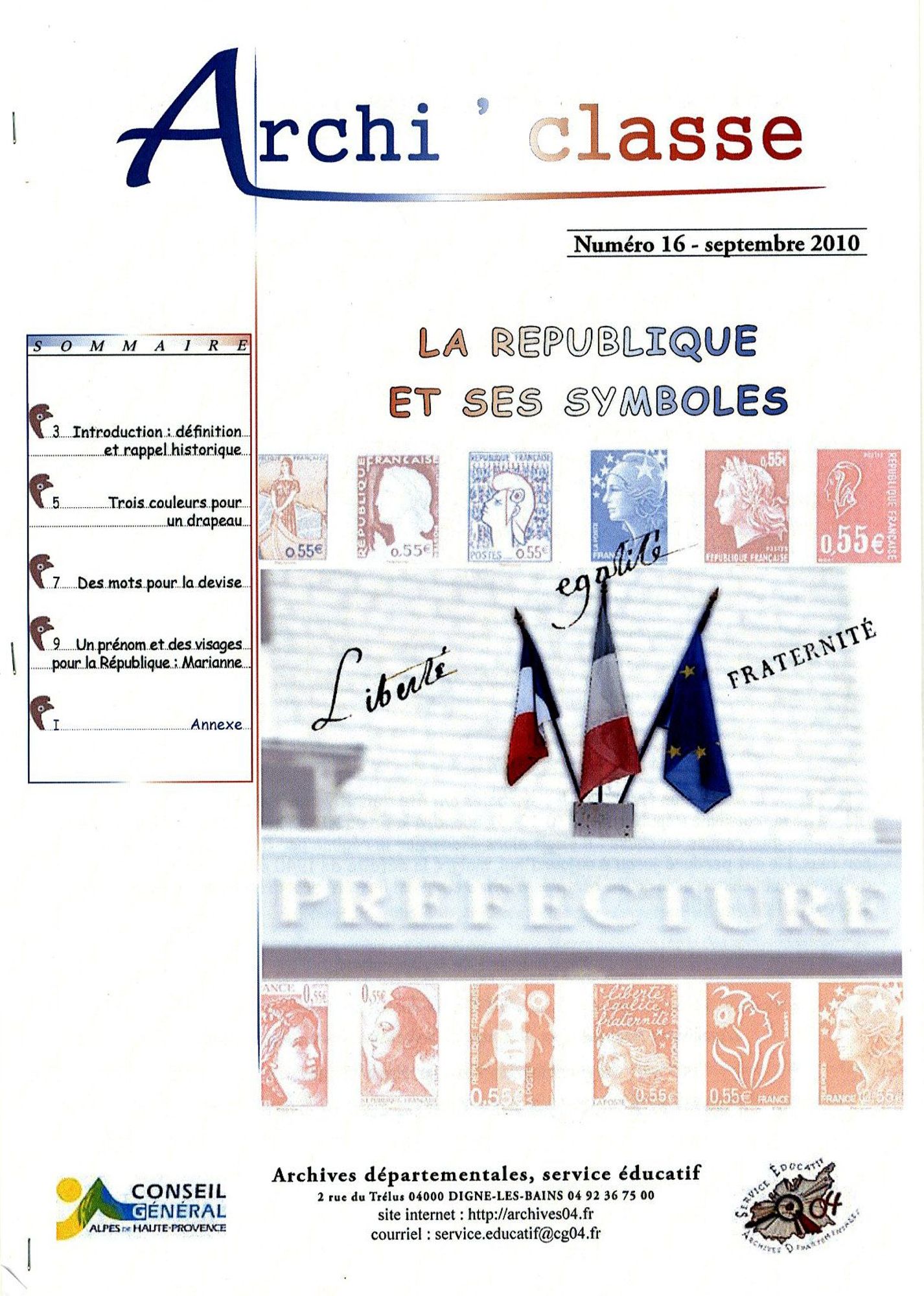 Archi'classes - Les symboles de la République