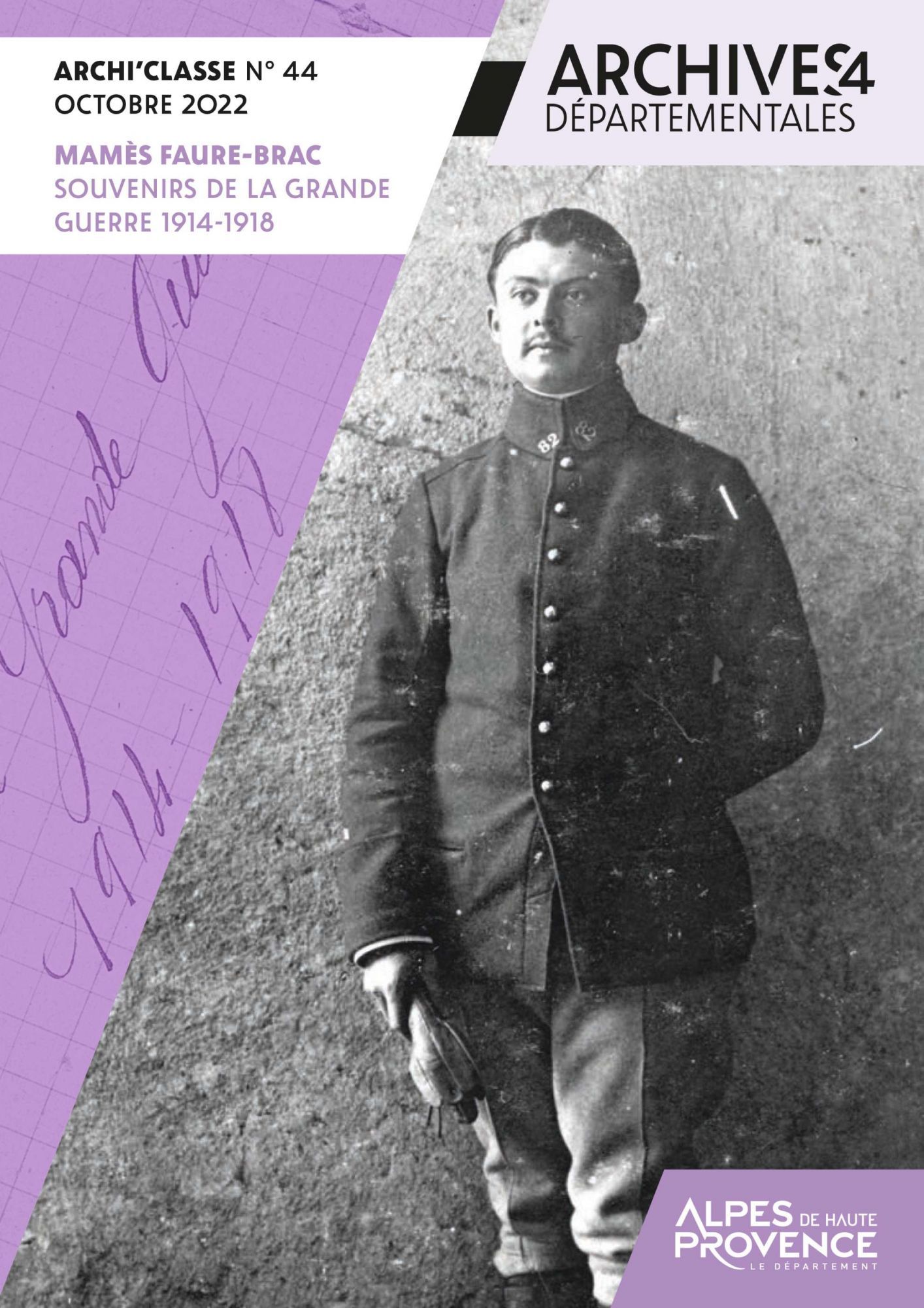 Mamès FAURE-BRAC souvenirs de la Grande Guerre 1914-1918