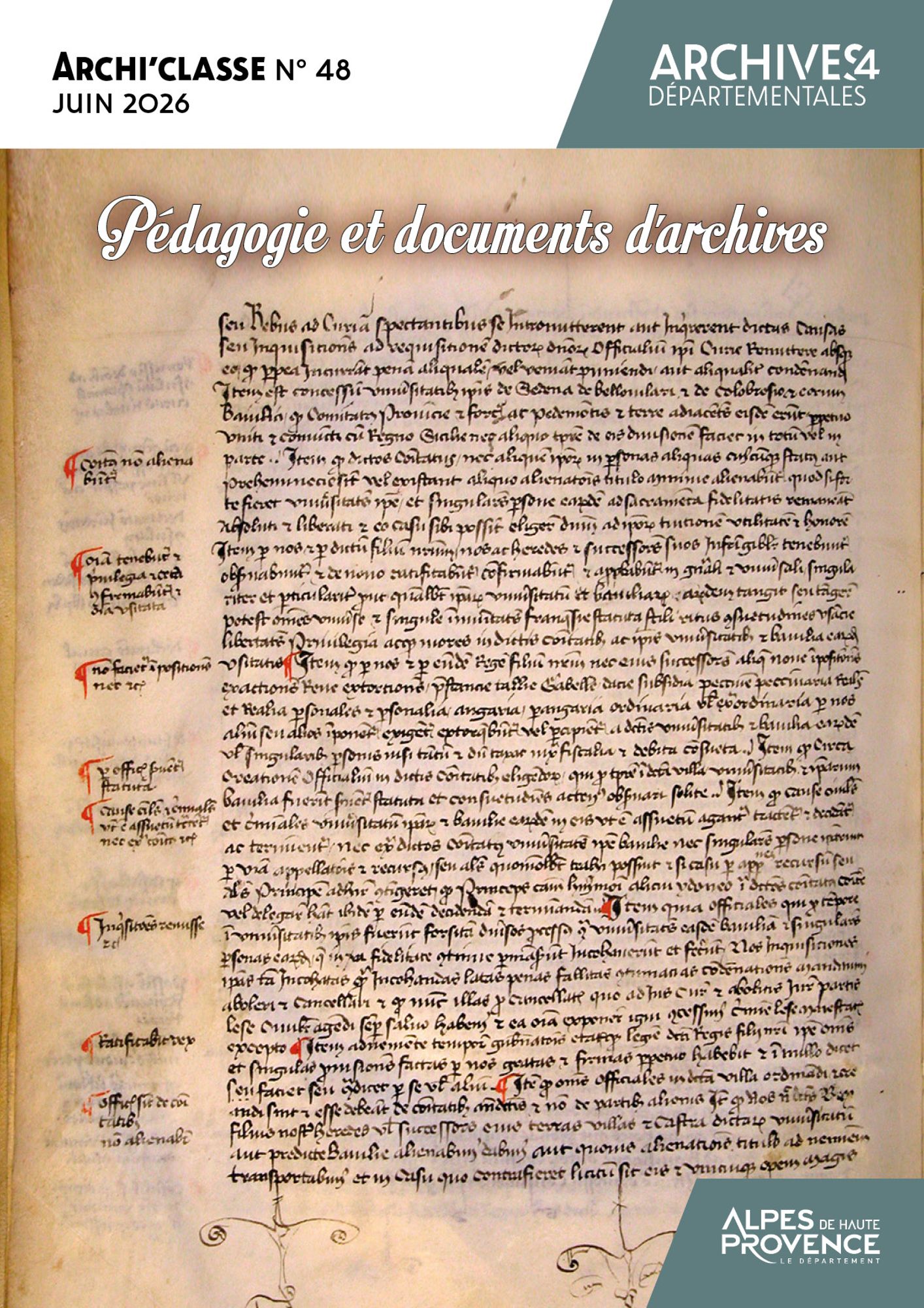 Pédagogie et documents d'archives